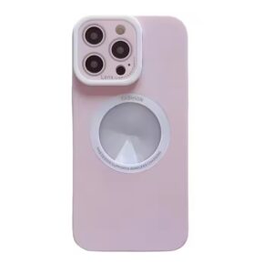 Matte Finish Anti-Scratch Shockproof iPhone Case with Flip-Up Lens Holder & Wrist Strap, Luxury Design TPU Cover